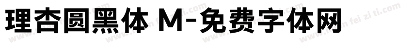 理杏圆黑体 M字体转换